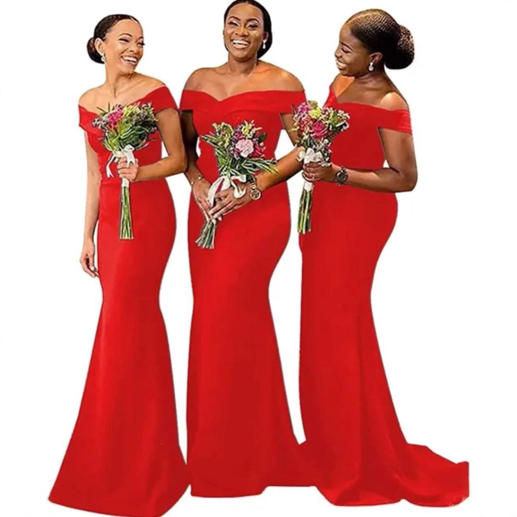 Elegant and simple women's evening dress