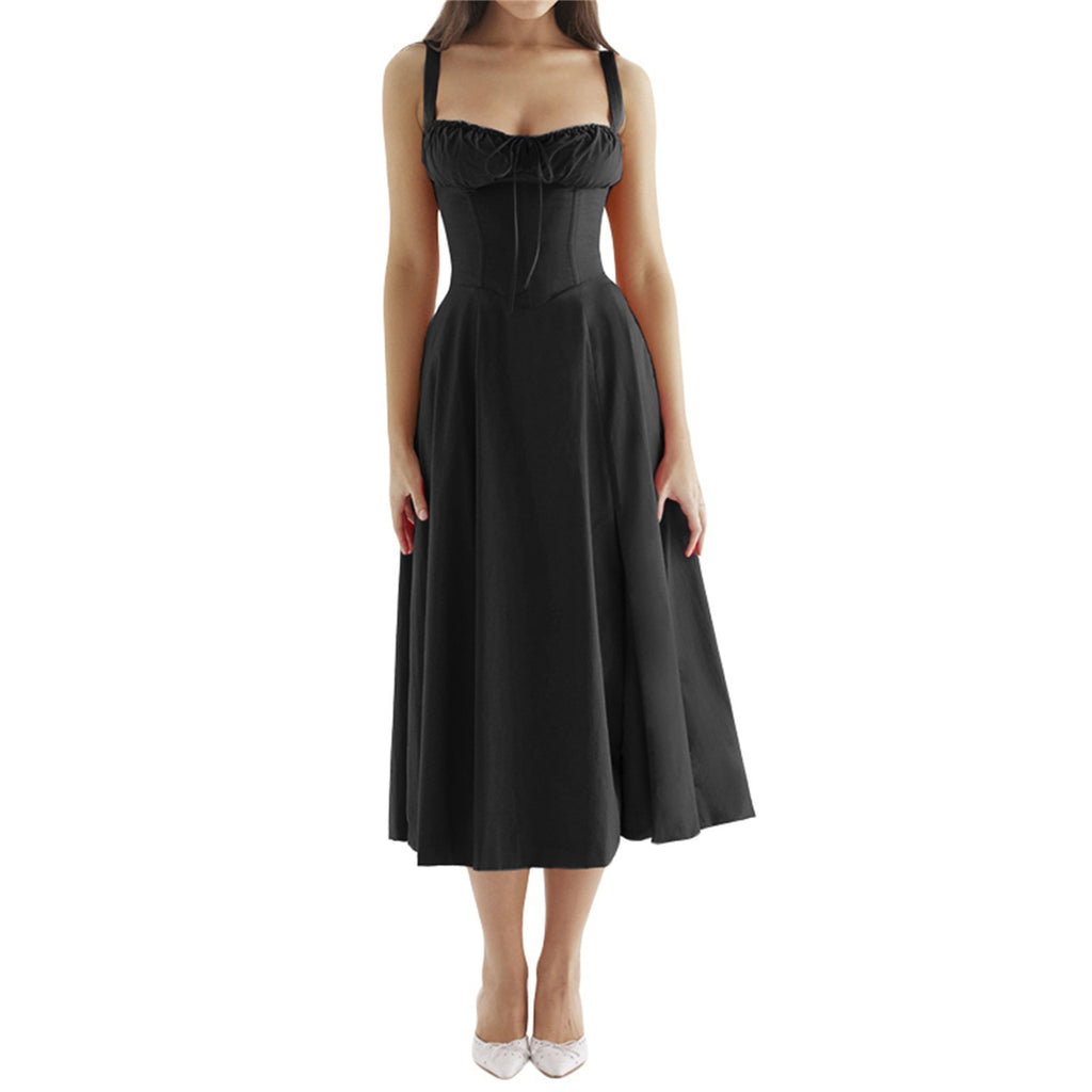 Strap Waist Sling Dress