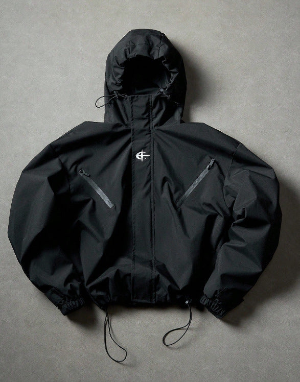 Mens Casual Hooded Windproof Jacket