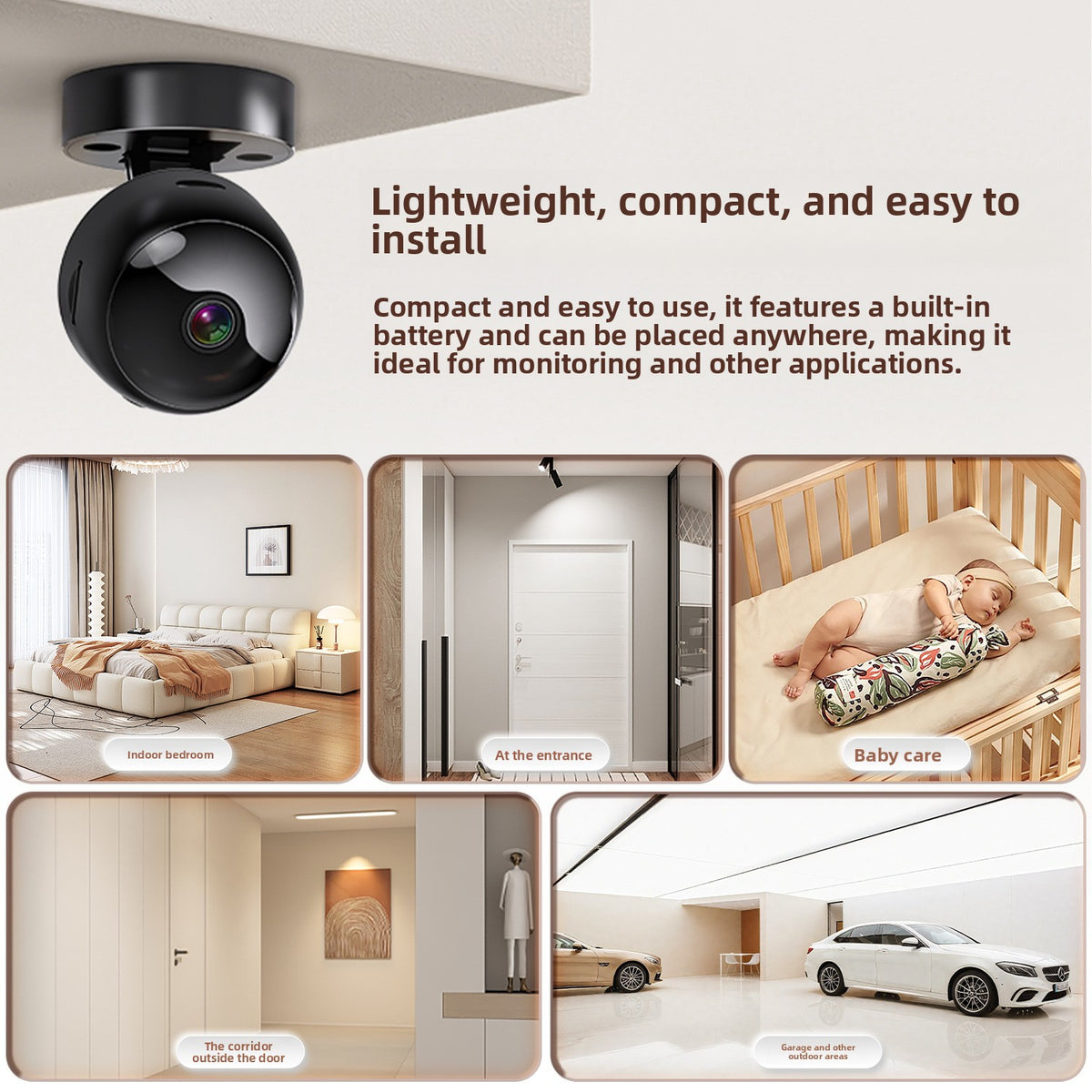 Wireless WiFi Indoor Surveillance Camera