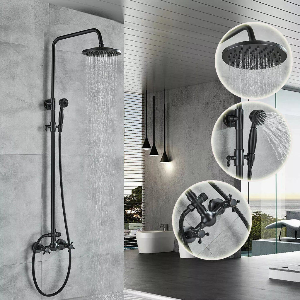 Stainless Steel Square Shower Head Set