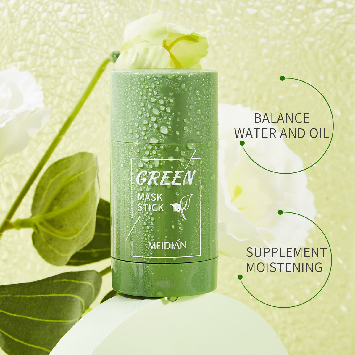 Green tea cleansing solid mask