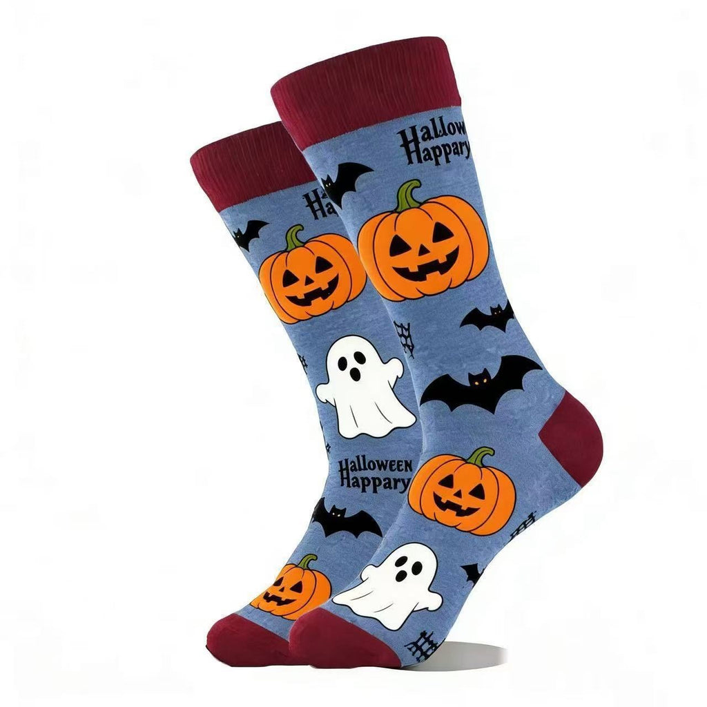 Halloween Themed Mid-Calf Cotton Socks