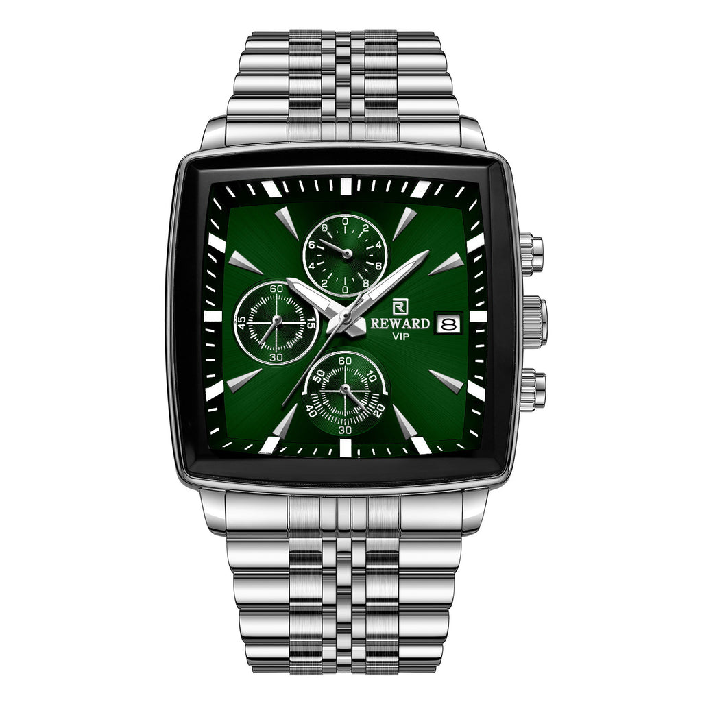 Men's watch with multi-function chronograph