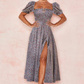 Retro-style dopamine slip dress