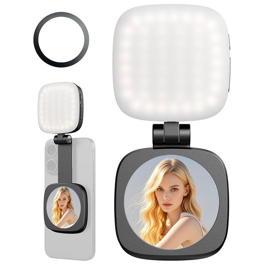 Phone Light with Mirror and Stand