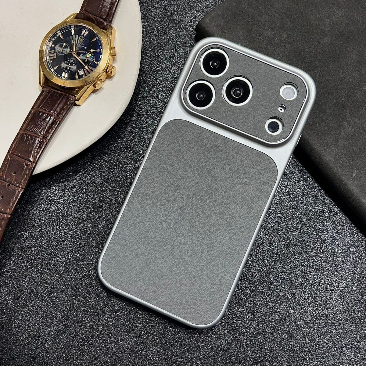 Business Leather Textured iPhone Case