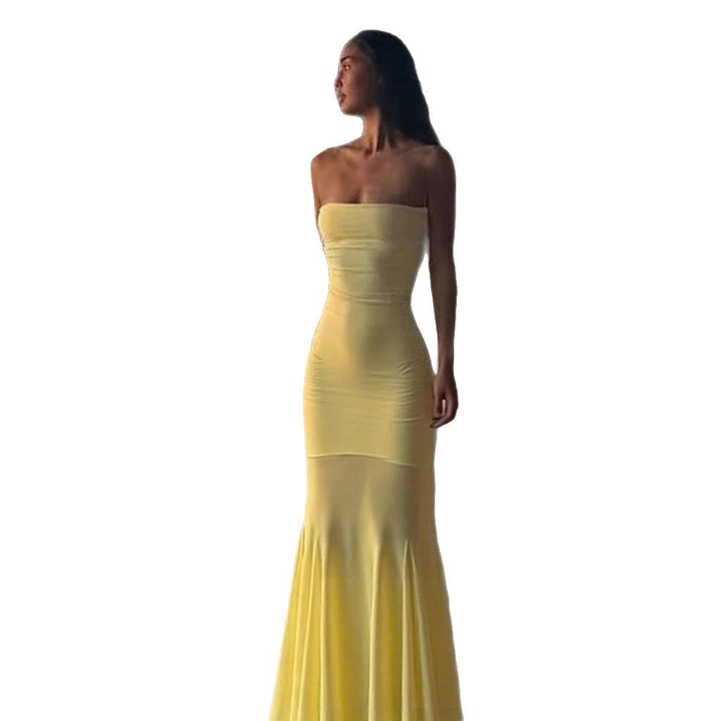 Womens Tube Top Bodycon Dress