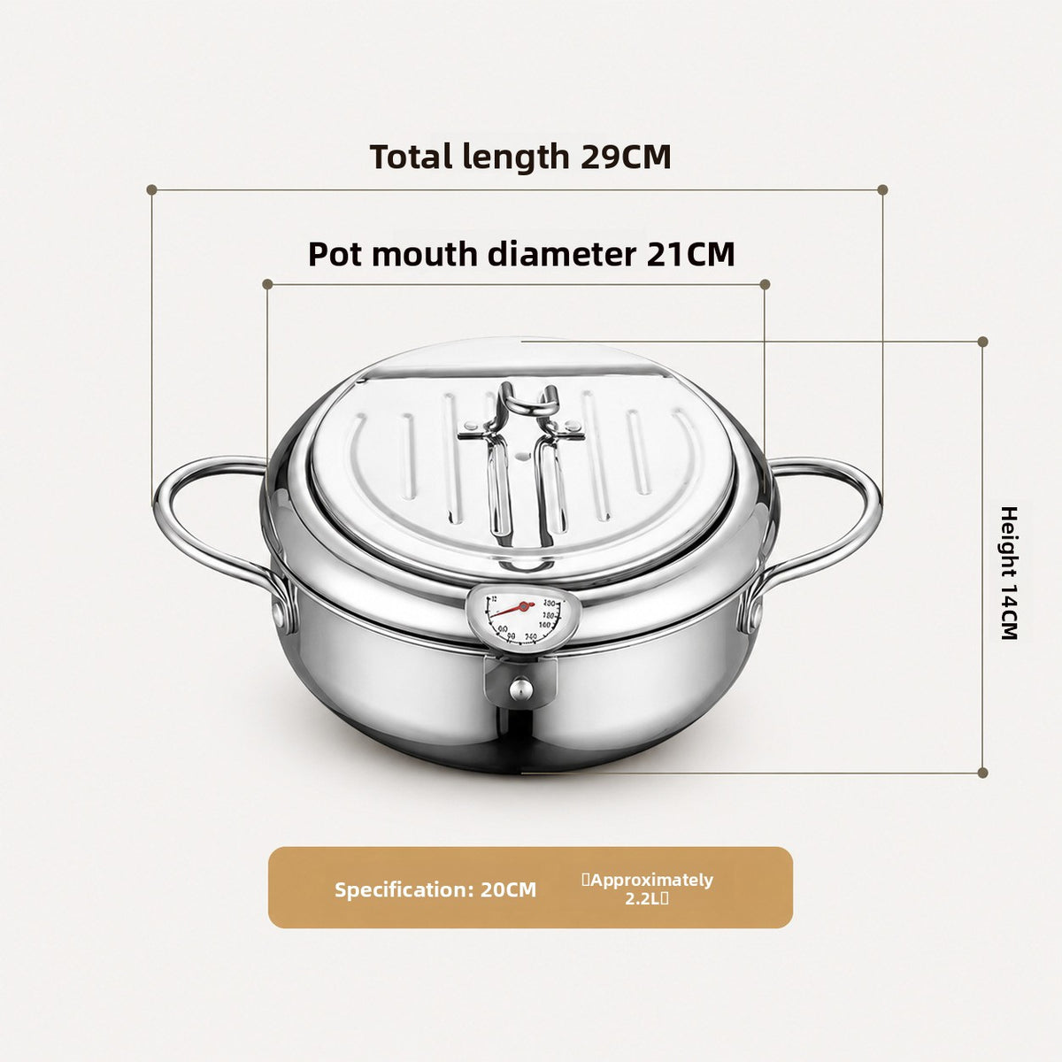 Multi-Functional Stainless Steel Fryer