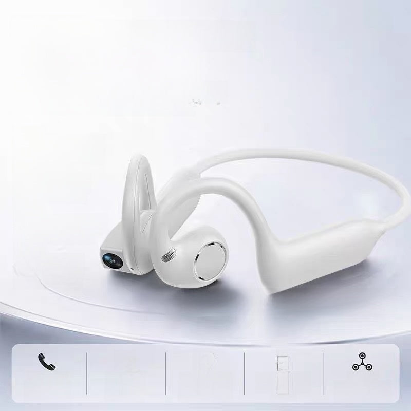 Smart Bone Conduction Bluetooth Headset with Camera