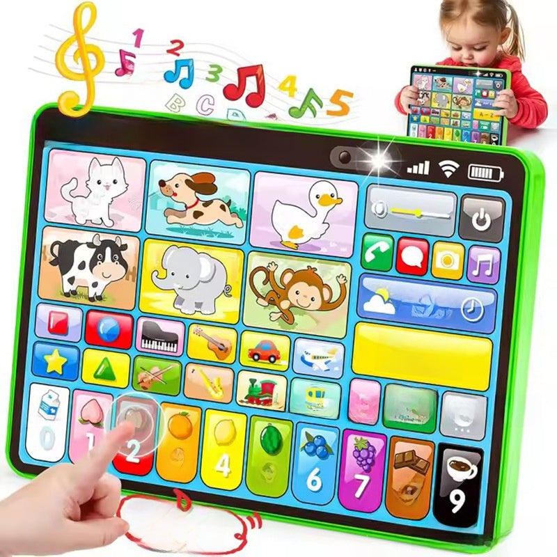 Multilingual Interactive Touch Learning Tablet for Infants and Toddlers English Spanish French Educational Toy