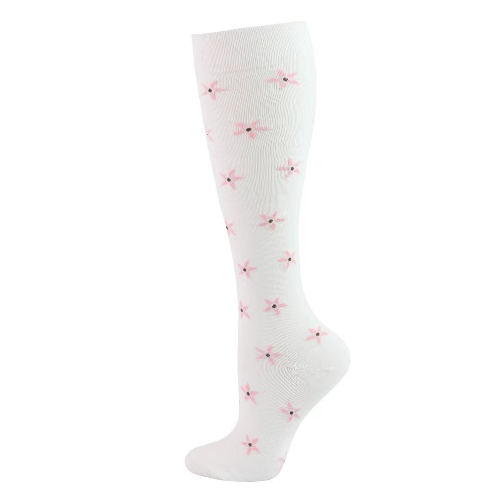 Plant Print Compression Sports Socks