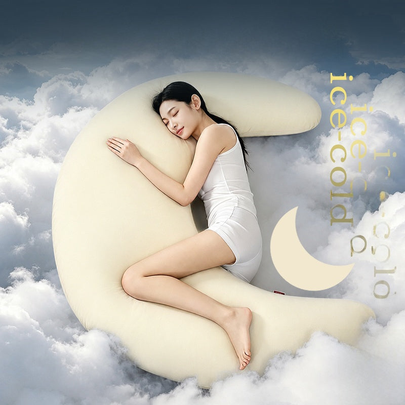 Moon Shaped Cooling Pillow for Side Sleepers