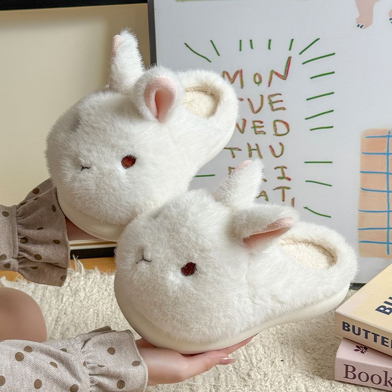 Women's winter indoor soft-soled warm plush slippers