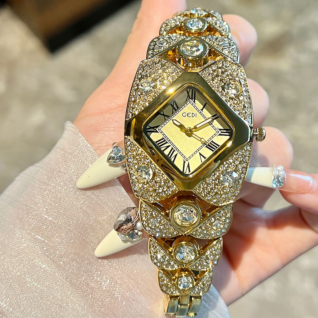 Luxury Diamond Retro Bracelet Women's Watch