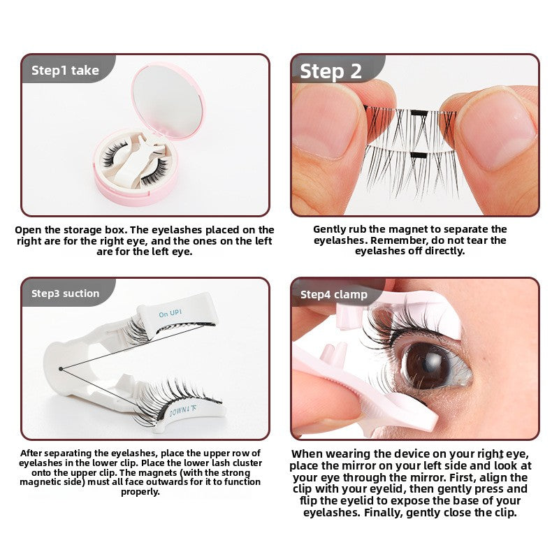 Magnetic False Eyelashes Natural Volume Set