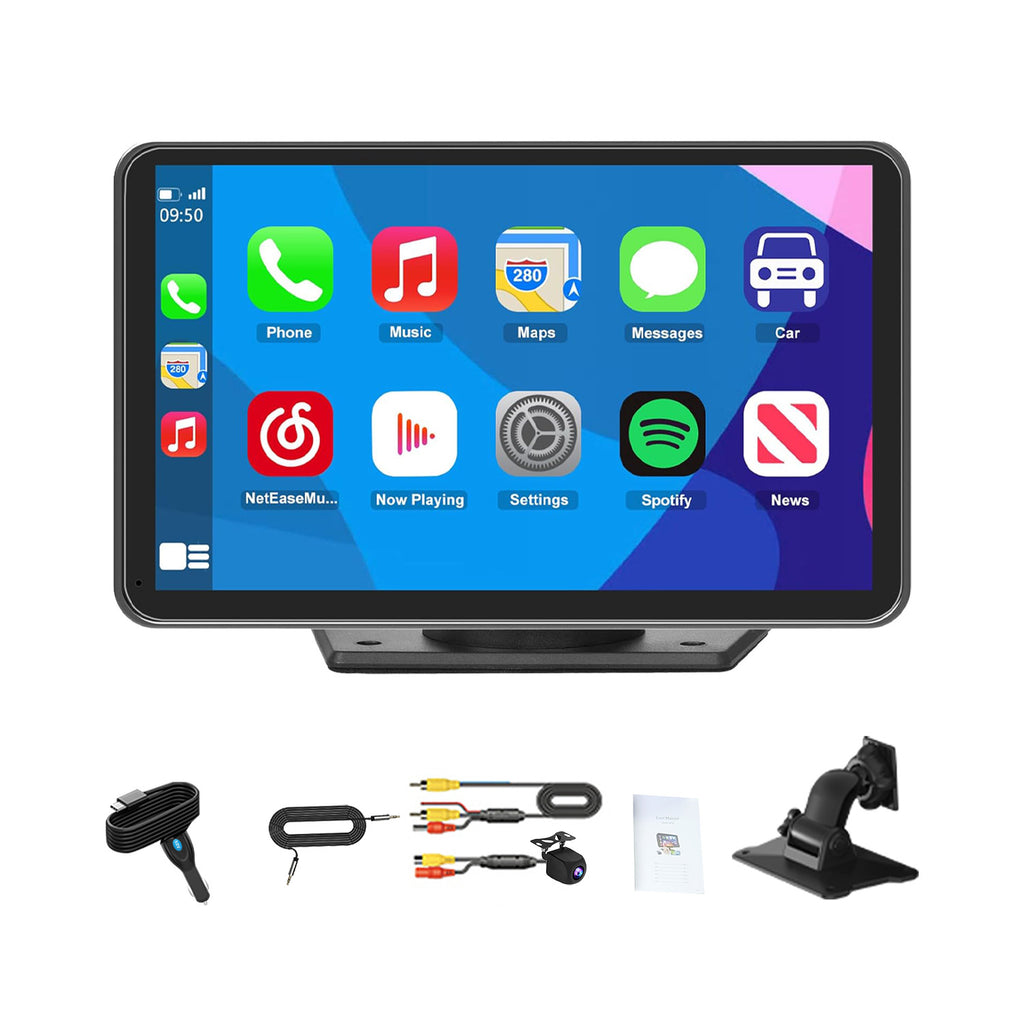 Wireless Carplay Android Auto Portable Car Display Screen