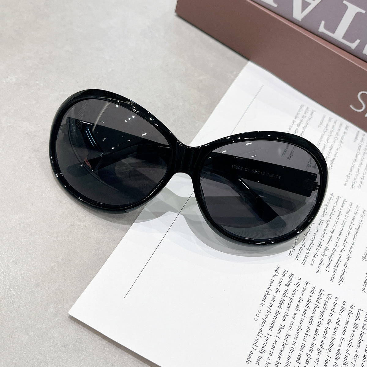 Vintage Large Oval Sunglasses