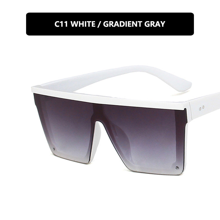 Purple Retro Square Frame Sunglasses