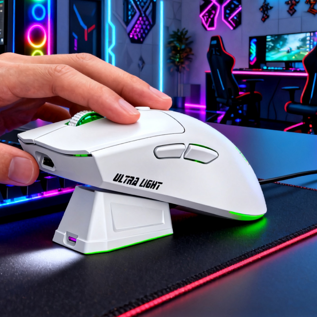 Rechargeable Dual Mode Wireless Gaming Mouse