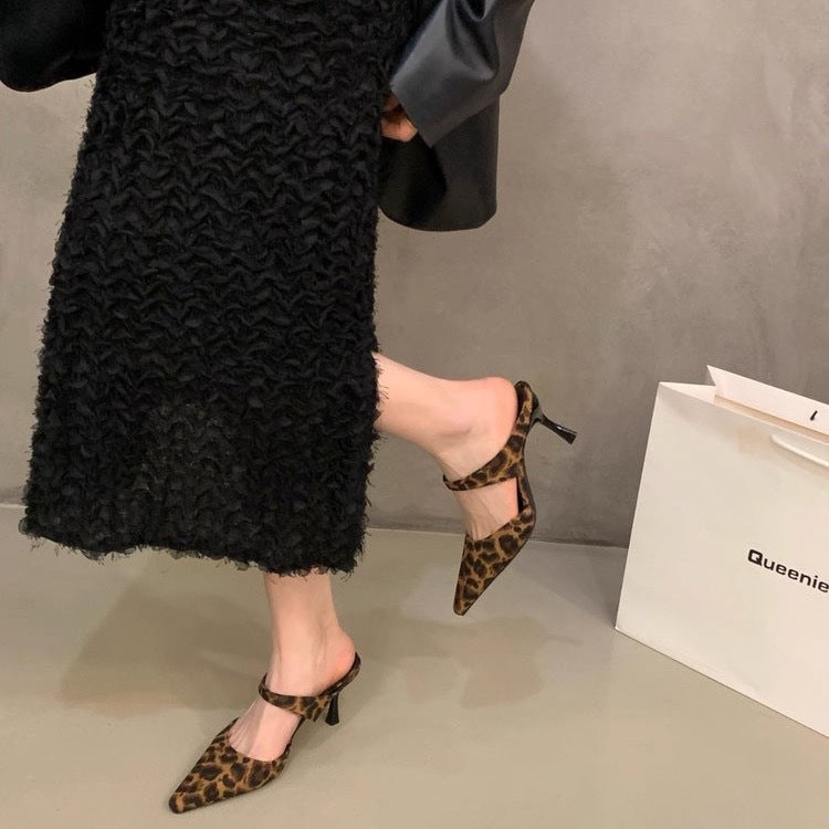 Women's Pointed Toe Stiletto Heeled Sandals