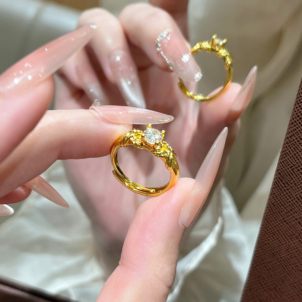 Twisted braid ring