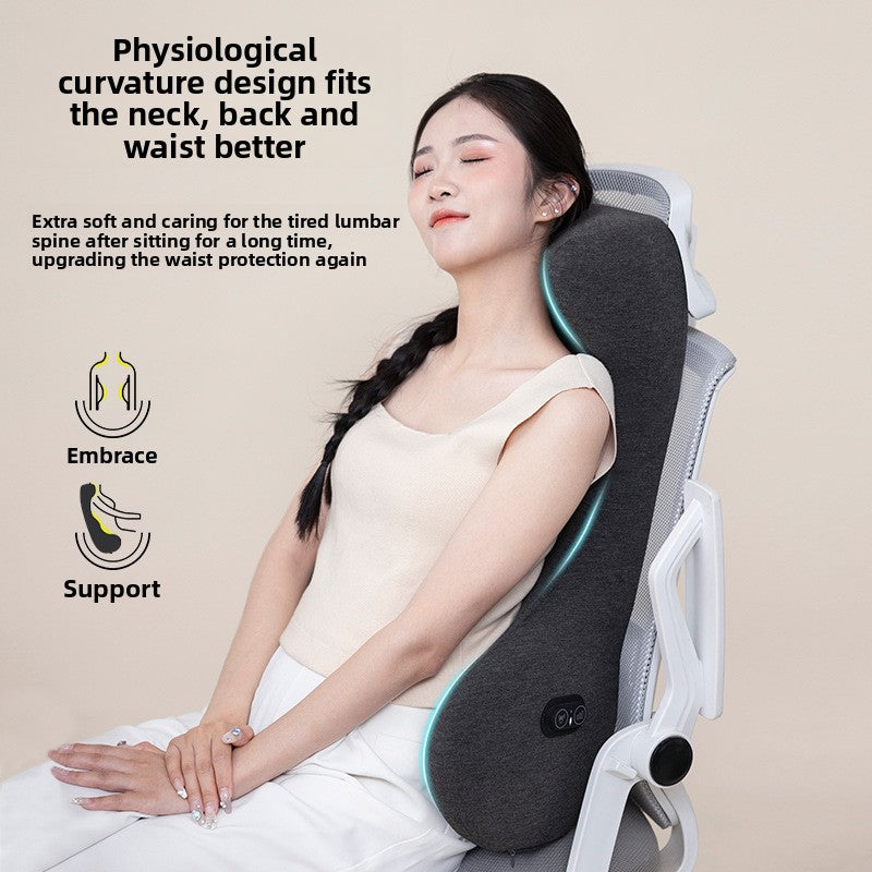 Ergonomic Memory Foam Lumbar and Neck Support Cushion