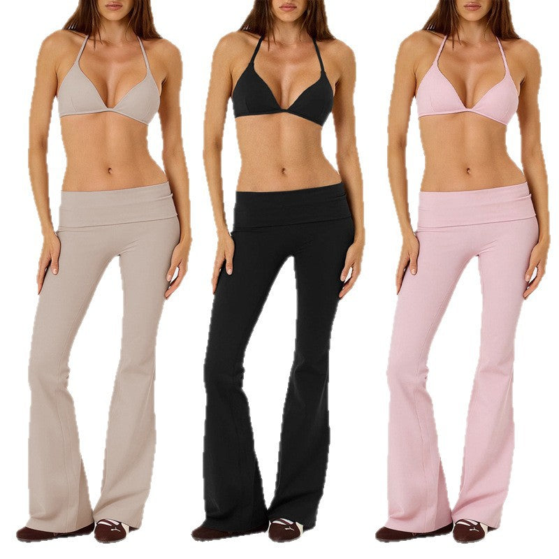 Yoga Exercise Fitness Flare Pants