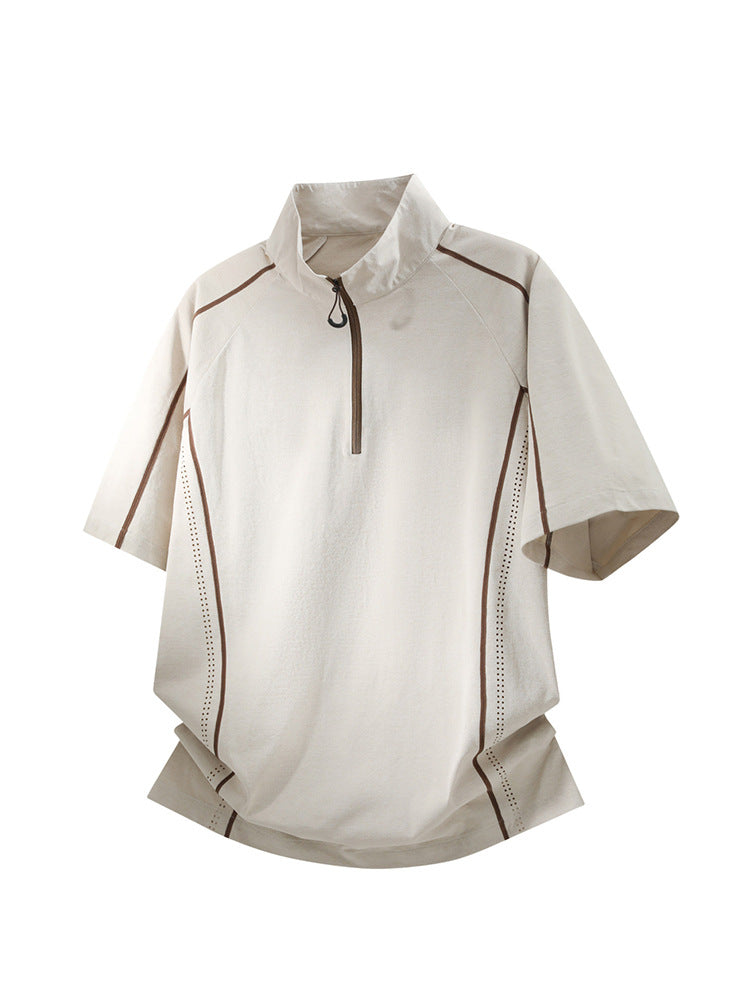 Mens Athletic Half Zip Sportswear Set