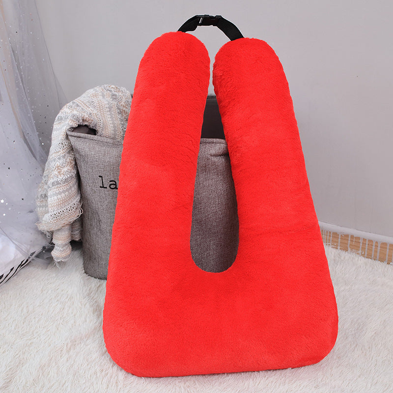 U-Shaped Plush Car Pillow Cushion