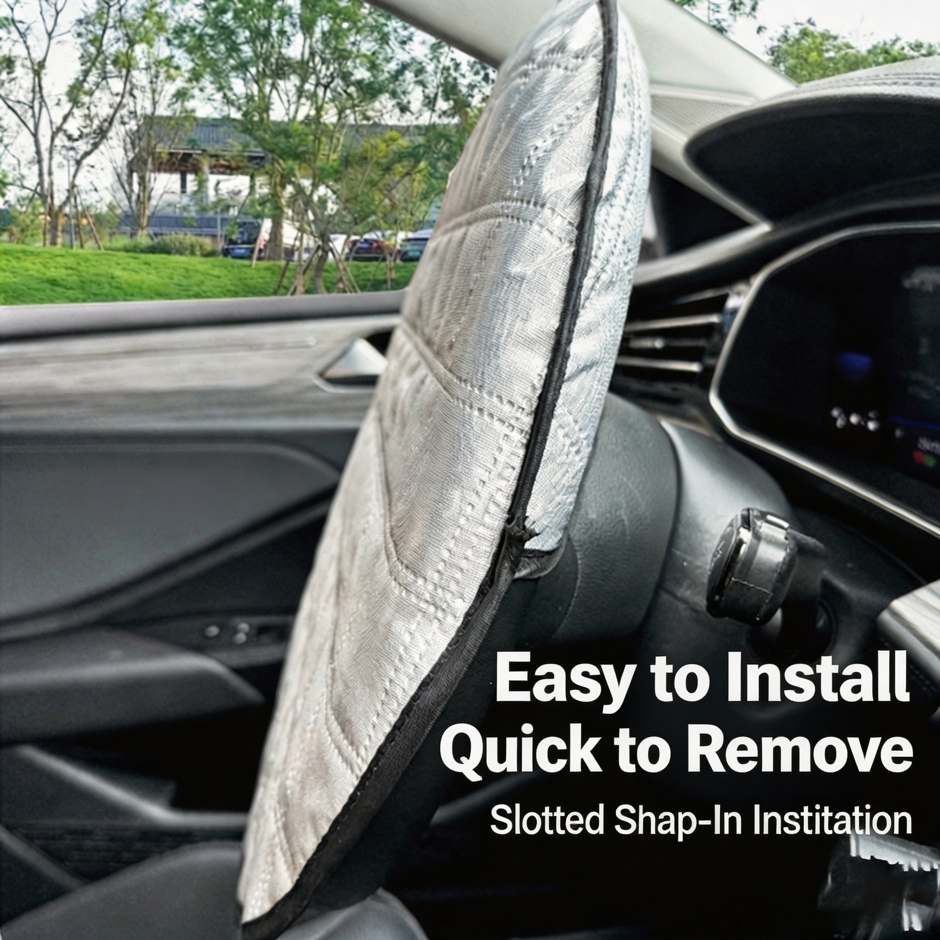 Car Steering Wheel Cover Sun Shade Heat Insulation Protector