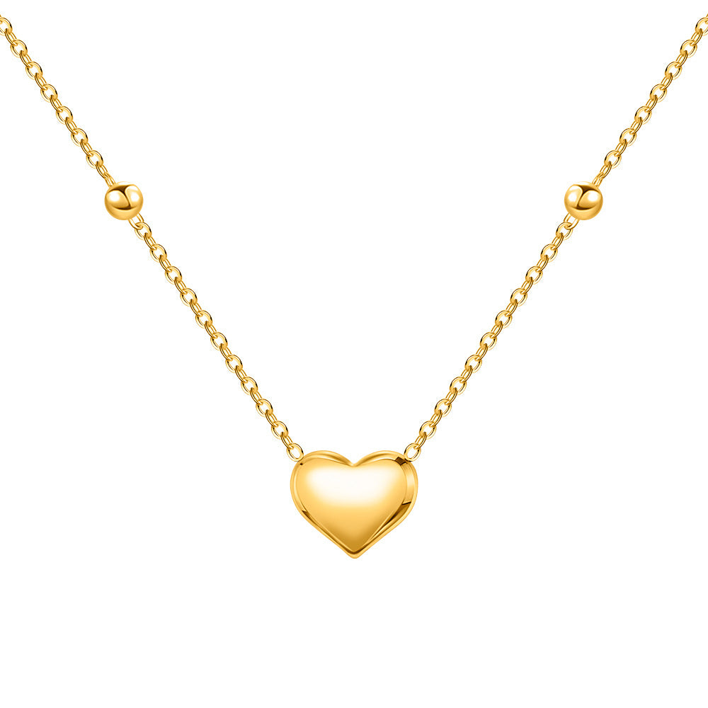 Love-themed titanium steel necklace
