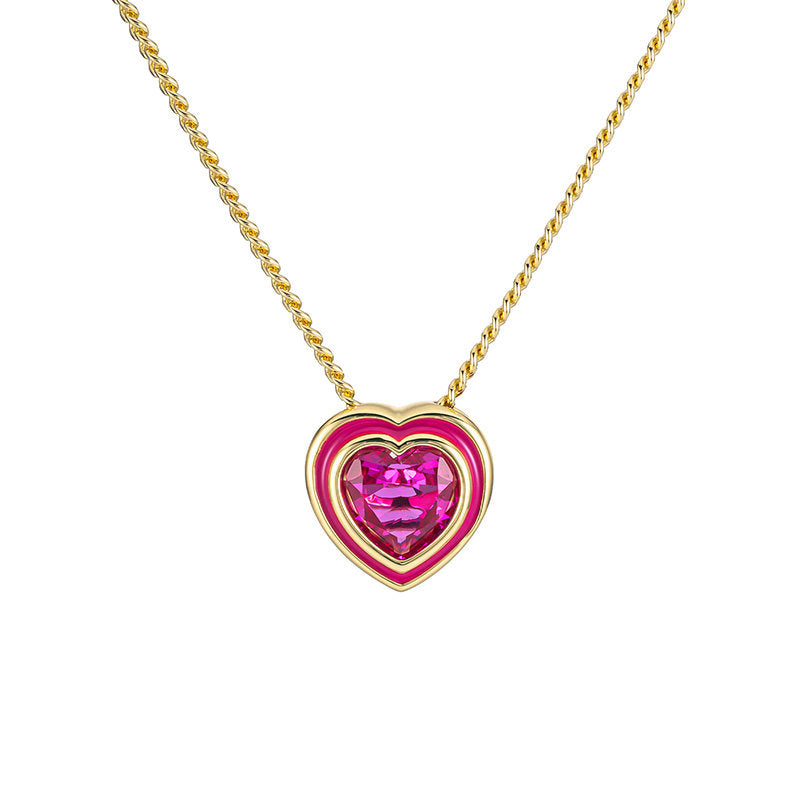 Rainbow Sugar Necklace Dopamine Gem All-Match Niche Accessories