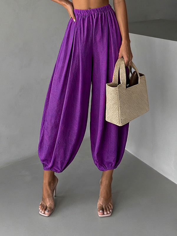 Loose-Fitting Harem-Style Air Pants