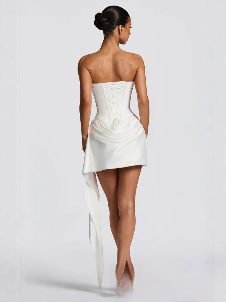 Elegant Sleeveless Satin Dress