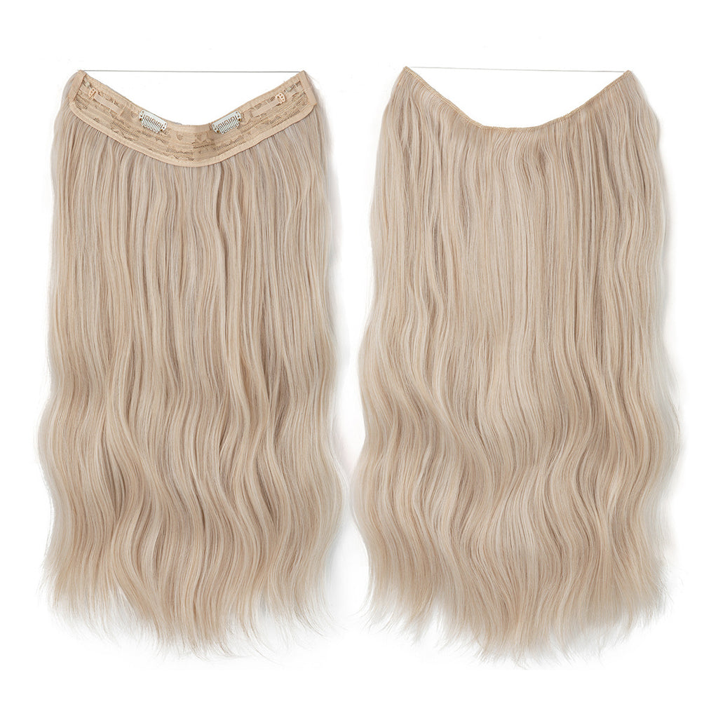 Synthetic Hair Extensions Long Wavy Clip-in