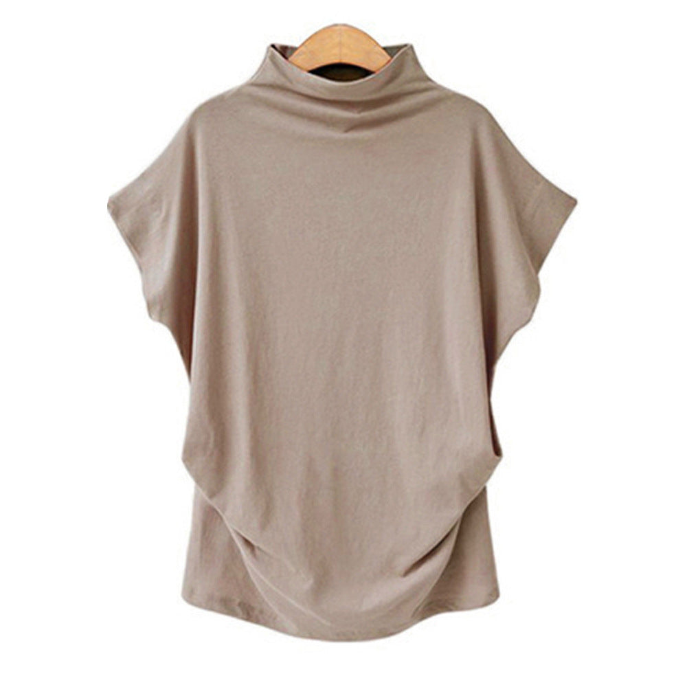 large size women's high collar top