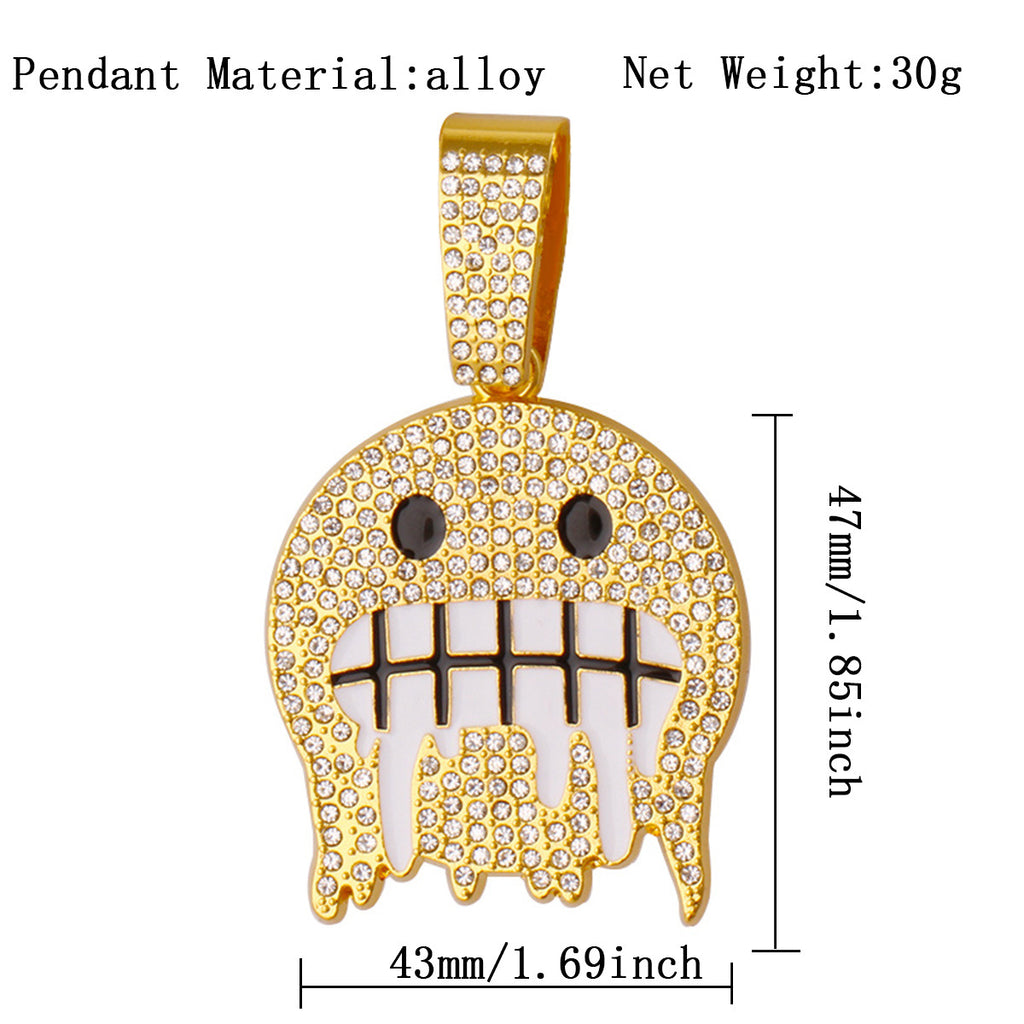 Cuban chain necklace pendant