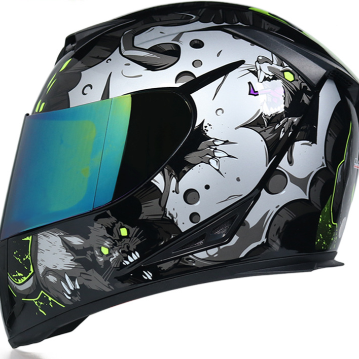 Jiekai Dual Lens Full Face Bicycle Helmet