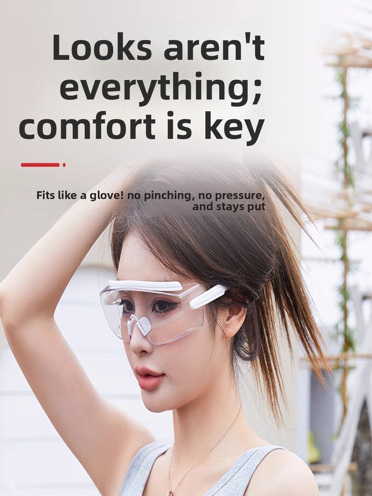 Splash-proof and windproof riding glasses