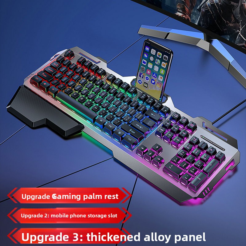 Mechanical Feel Wired Keyboard with Backlight