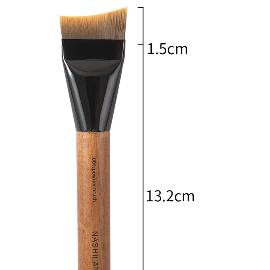 14-Piece Wooden Handle Makeup Brush Set