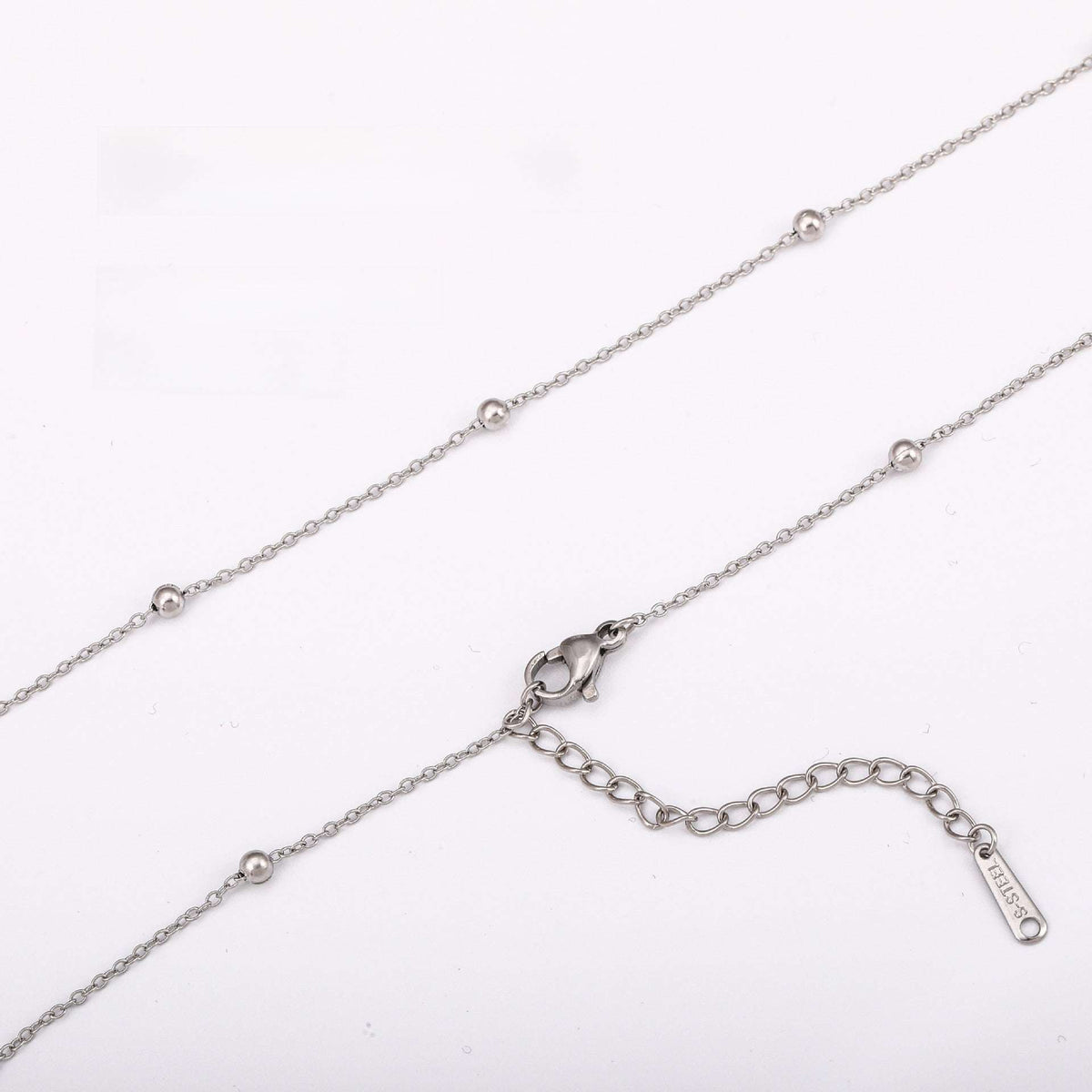 Versatile Braided Chain and Blade Necklace