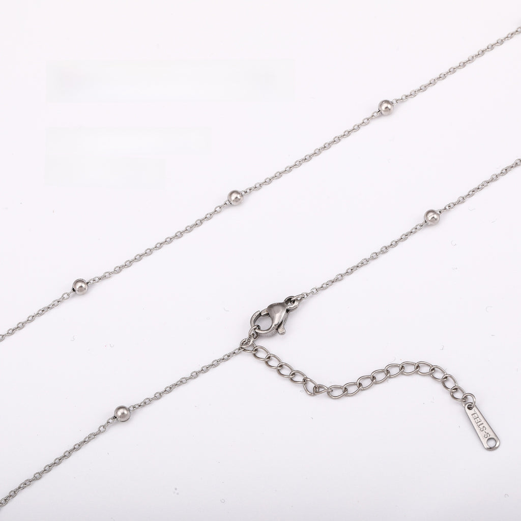 Versatile Braided Chain and Blade Necklace