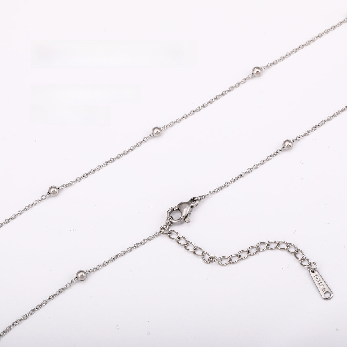 Versatile Braided Chain and Blade Necklace