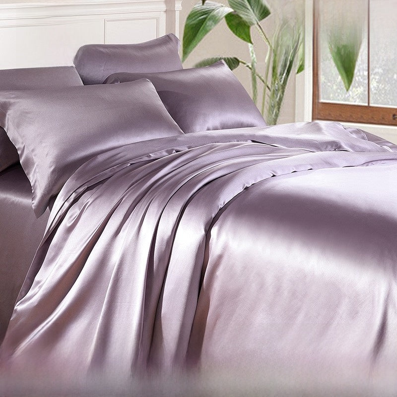 Heavy Weight Double-Sided Imitation Silk Four-Piece Set