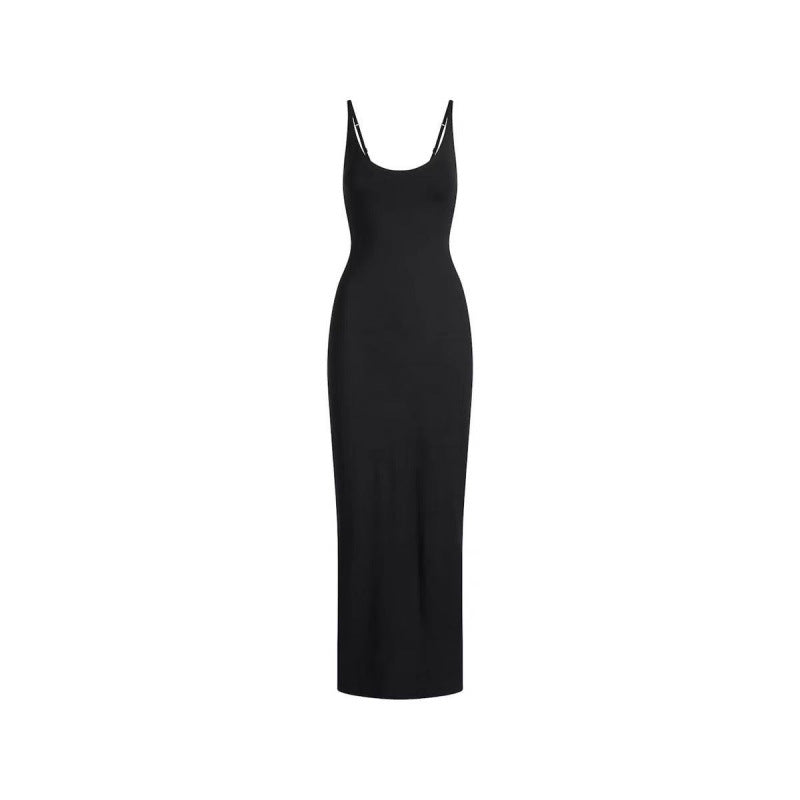 Skims Style Sleeveless Spaghetti Strap Long Dress