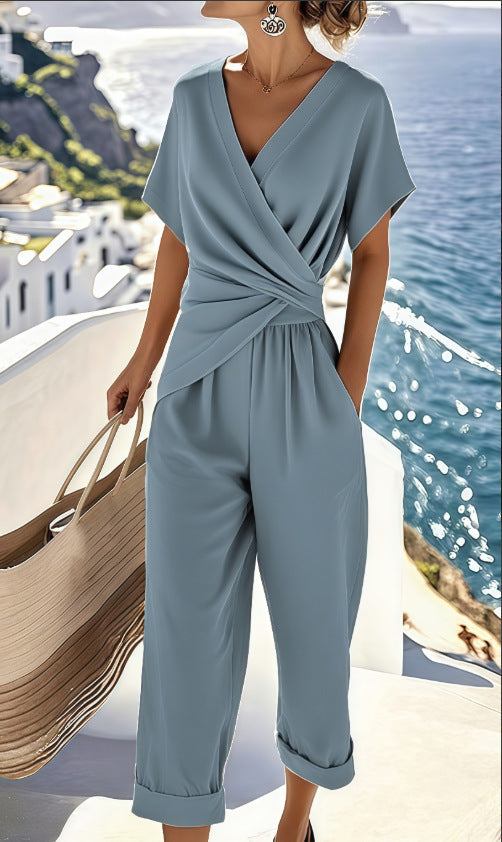 Women's Short Sleeve Casual Set