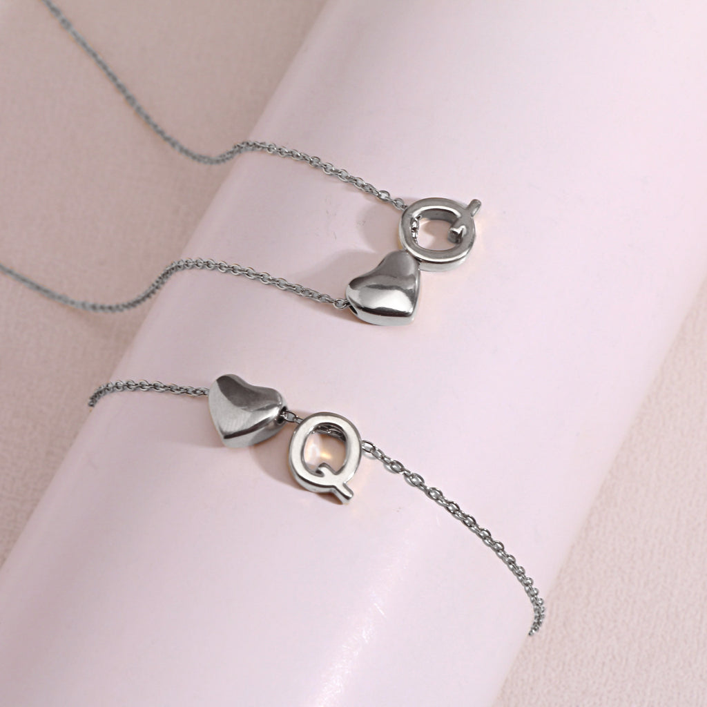 Heart Pendant Titanium Steel Necklace