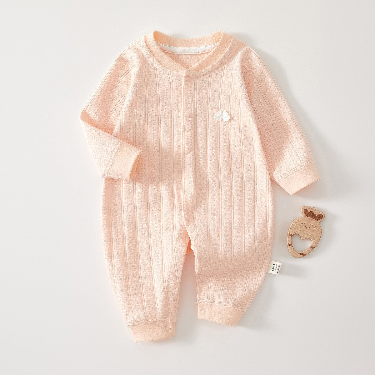 Pure Cotton Boneless Long Sleeve Newborn Baby Jumpsuit